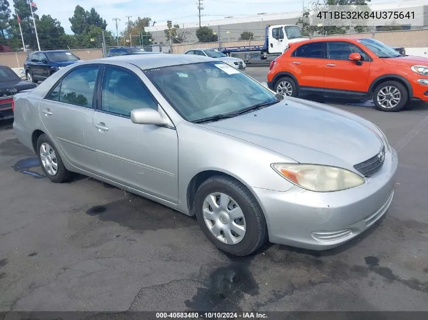 2004 Toyota Camry Le VIN: 4T1BE32K84U375641 Lot: 40583480