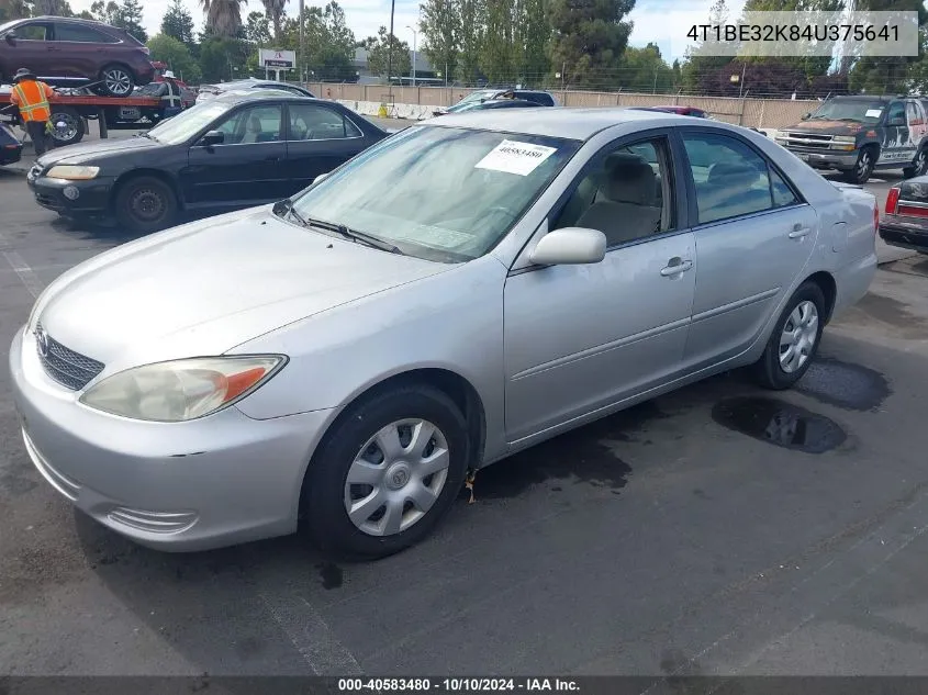 2004 Toyota Camry Le VIN: 4T1BE32K84U375641 Lot: 40583480