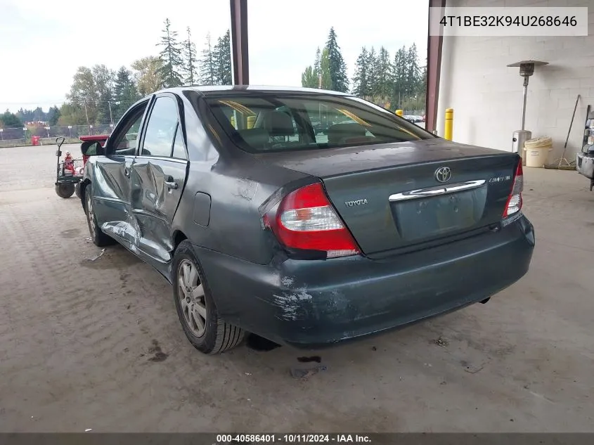 4T1BE32K94U268646 2004 Toyota Camry Xle