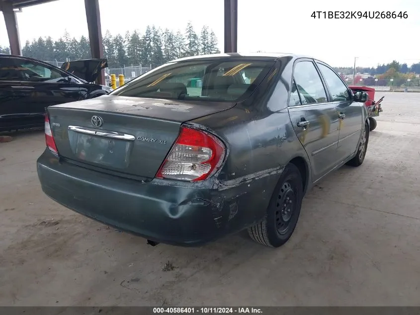 4T1BE32K94U268646 2004 Toyota Camry Xle