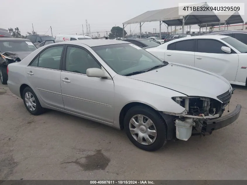 2004 Toyota Camry Le VIN: 4T1BE32K94U329509 Lot: 40587611