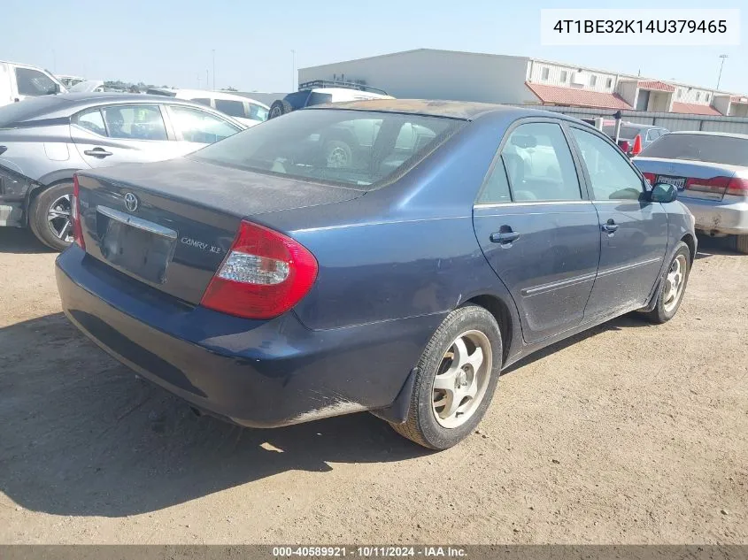 2004 Toyota Camry Xle VIN: 4T1BE32K14U379465 Lot: 40589921