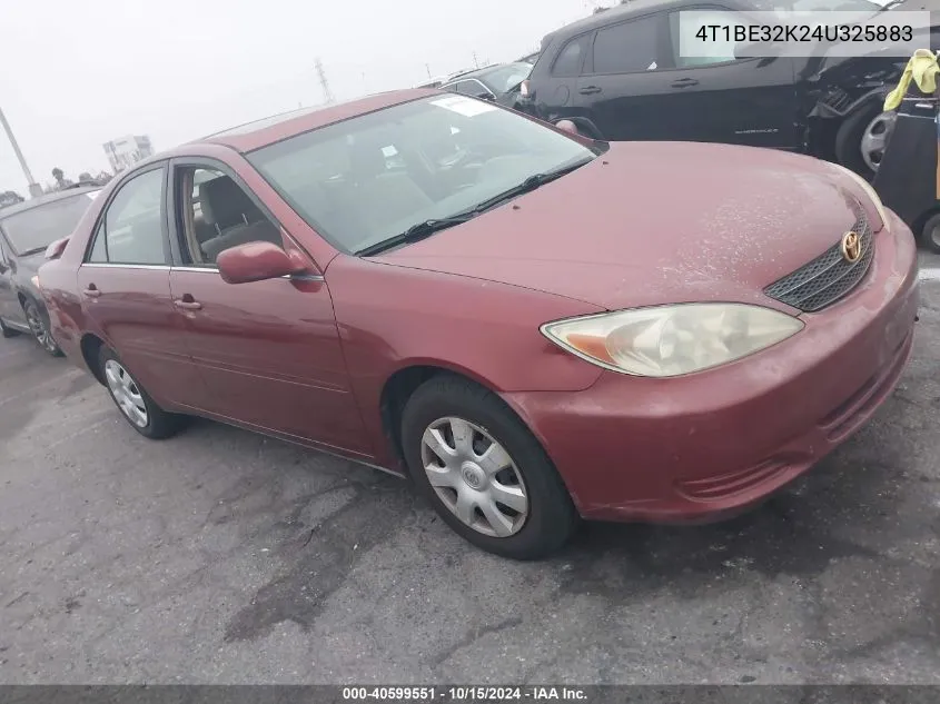 2004 Toyota Camry Le VIN: 4T1BE32K24U325883 Lot: 40599551