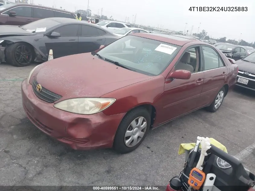 2004 Toyota Camry Le VIN: 4T1BE32K24U325883 Lot: 40599551