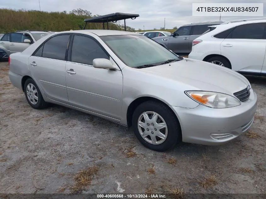 2004 Toyota Camry Le VIN: 4T1BE32KX4U834507 Lot: 40600568