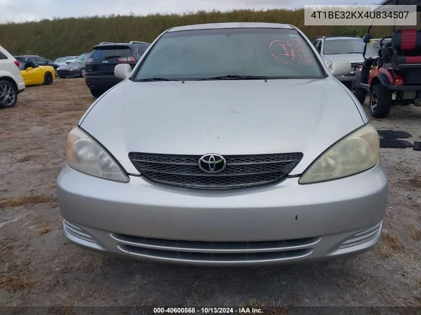 2004 Toyota Camry Le VIN: 4T1BE32KX4U834507 Lot: 40600568