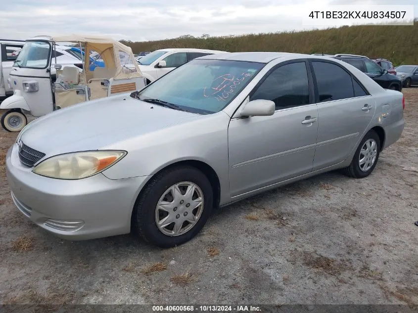 2004 Toyota Camry Le VIN: 4T1BE32KX4U834507 Lot: 40600568