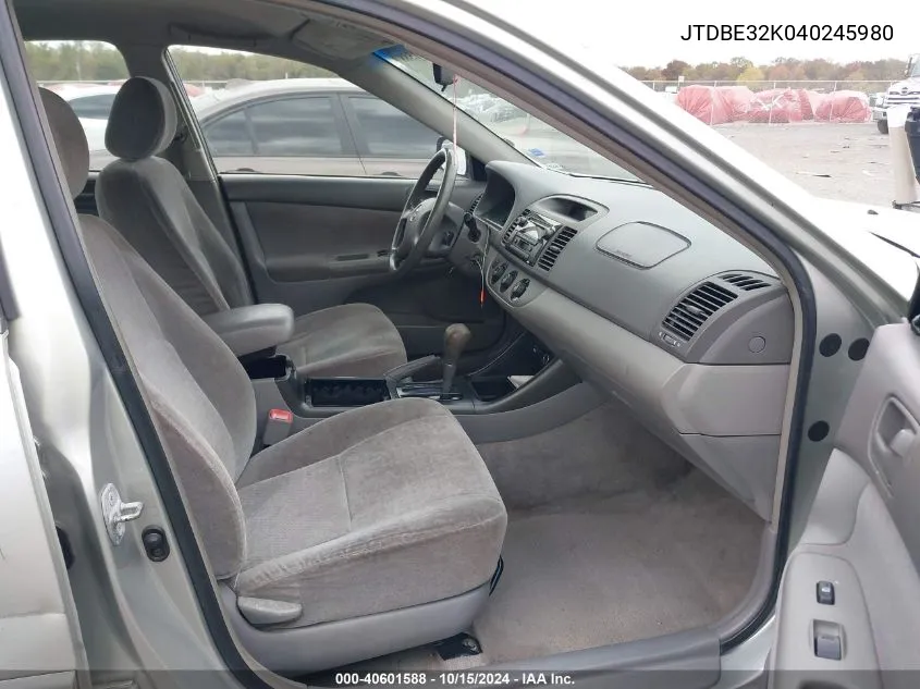 JTDBE32K040245980 2004 Toyota Camry Le/Se/Std/Xle