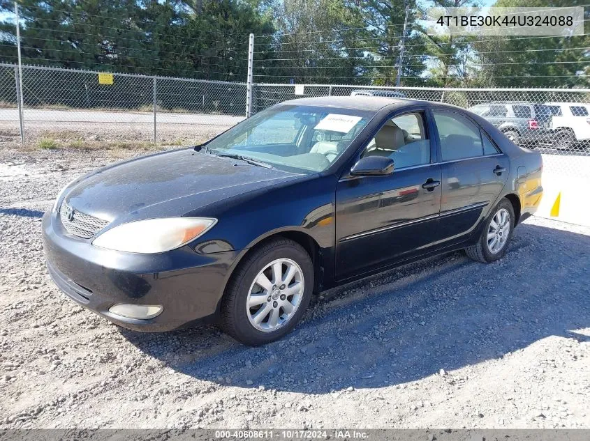 2004 Toyota Camry Xle VIN: 4T1BE30K44U324088 Lot: 40608611