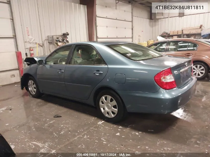 2004 Toyota Camry Le VIN: 4T1BE32K84U811811 Lot: 40615881