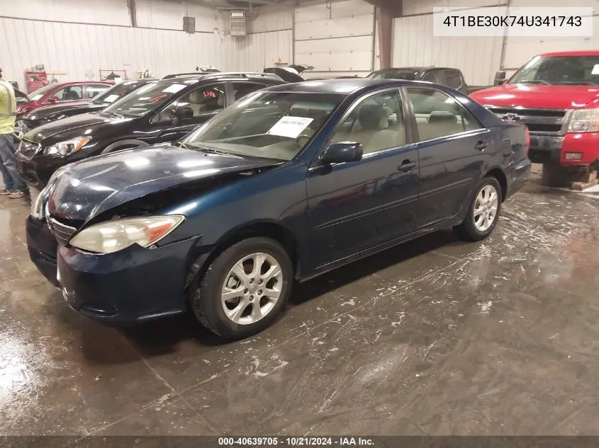 2004 Toyota Camry Le VIN: 4T1BE30K74U341743 Lot: 40639705