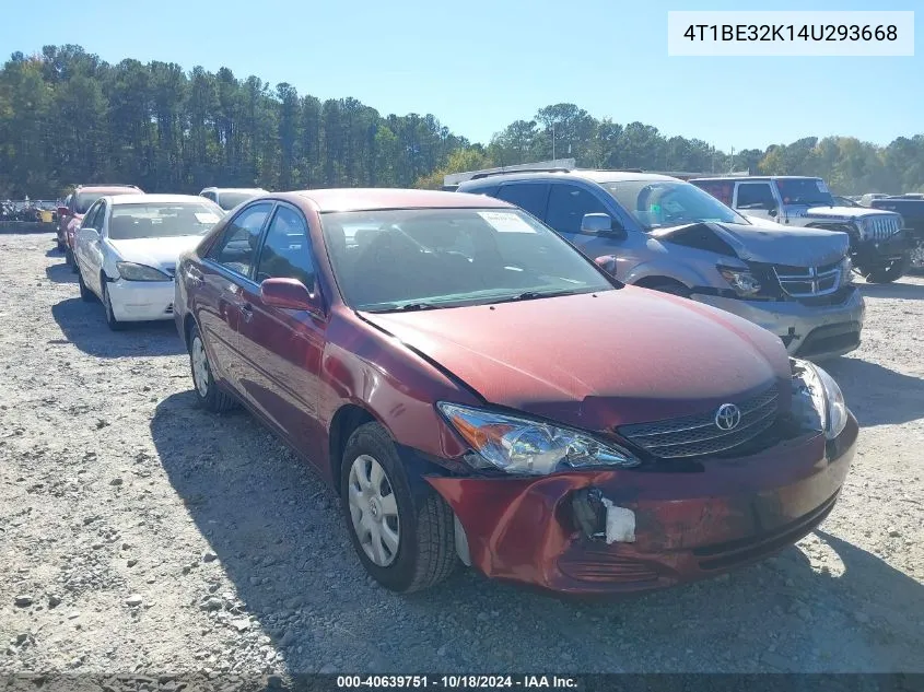 2004 Toyota Camry Le VIN: 4T1BE32K14U293668 Lot: 40639751