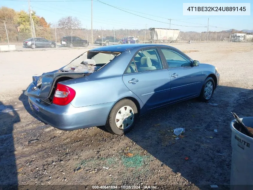 2004 Toyota Camry Le VIN: 4T1BE32K24U889145 Lot: 40641694