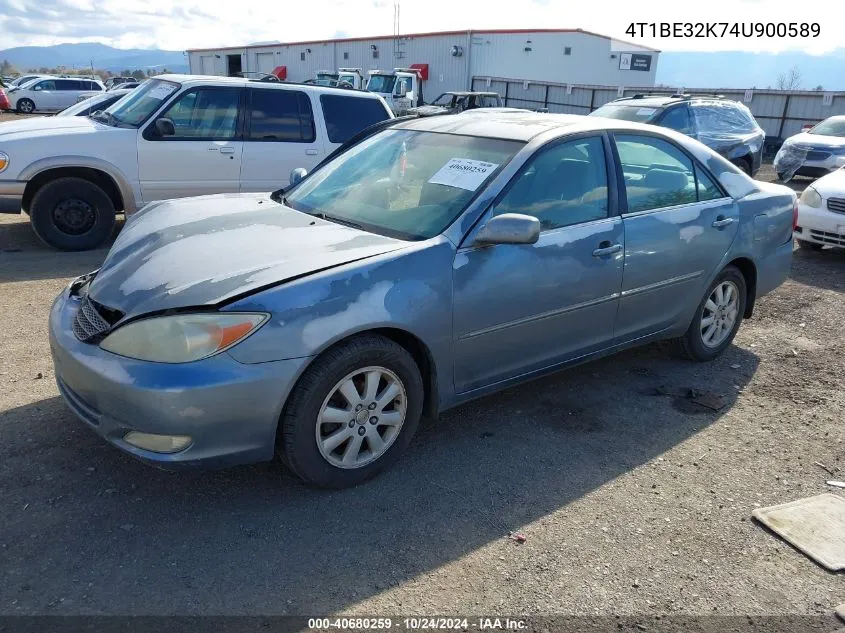 2004 Toyota Camry Xle VIN: 4T1BE32K74U900589 Lot: 40680259