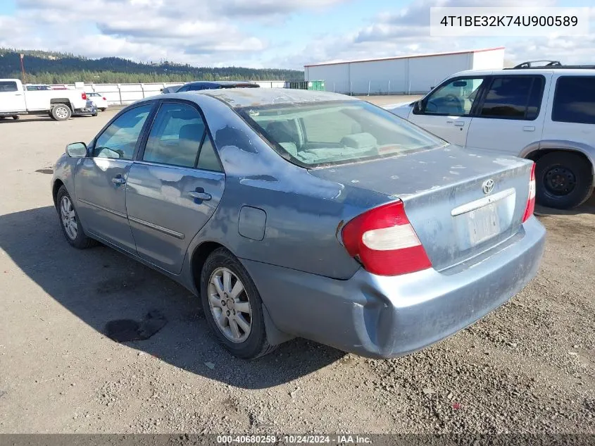 2004 Toyota Camry Xle VIN: 4T1BE32K74U900589 Lot: 40680259