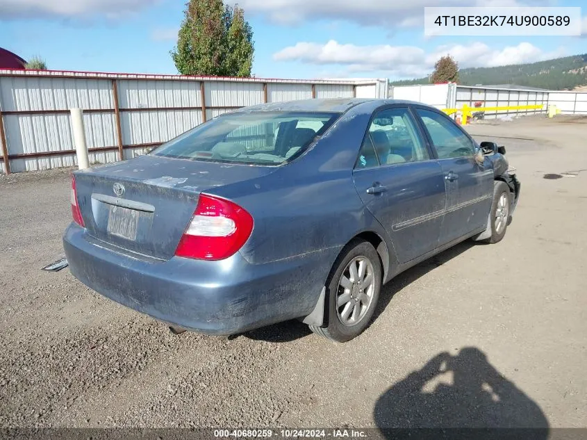 2004 Toyota Camry Xle VIN: 4T1BE32K74U900589 Lot: 40680259