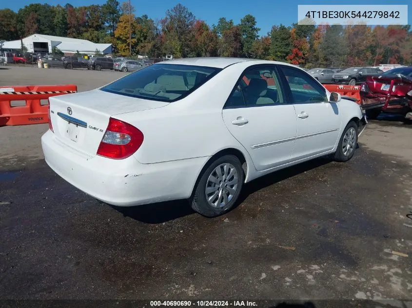 2004 Toyota Camry Le/Se/Xle VIN: 4T1BE30K544279842 Lot: 40690690