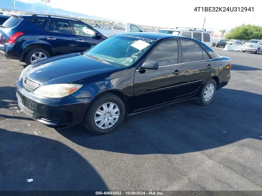 4T1BE32K24U312941 2004 Toyota Camry Le