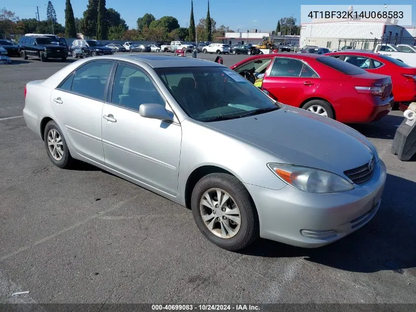 2004 Toyota Camry Le V6 VIN: 4T1BF32K14U068583 Lot: 40699083