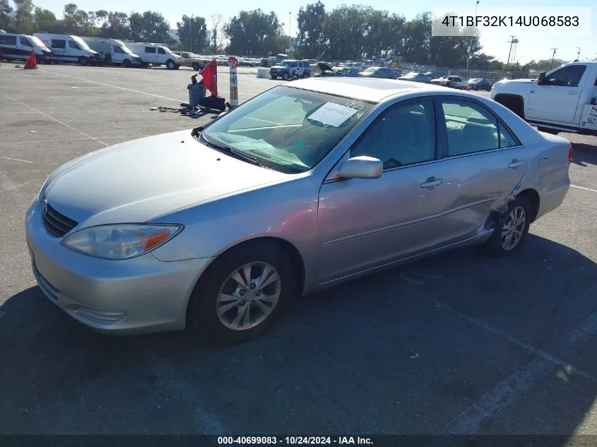 2004 Toyota Camry Le V6 VIN: 4T1BF32K14U068583 Lot: 40699083