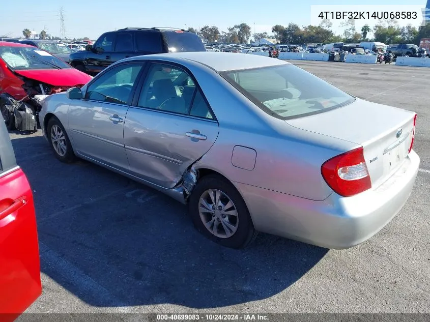 2004 Toyota Camry Le V6 VIN: 4T1BF32K14U068583 Lot: 40699083