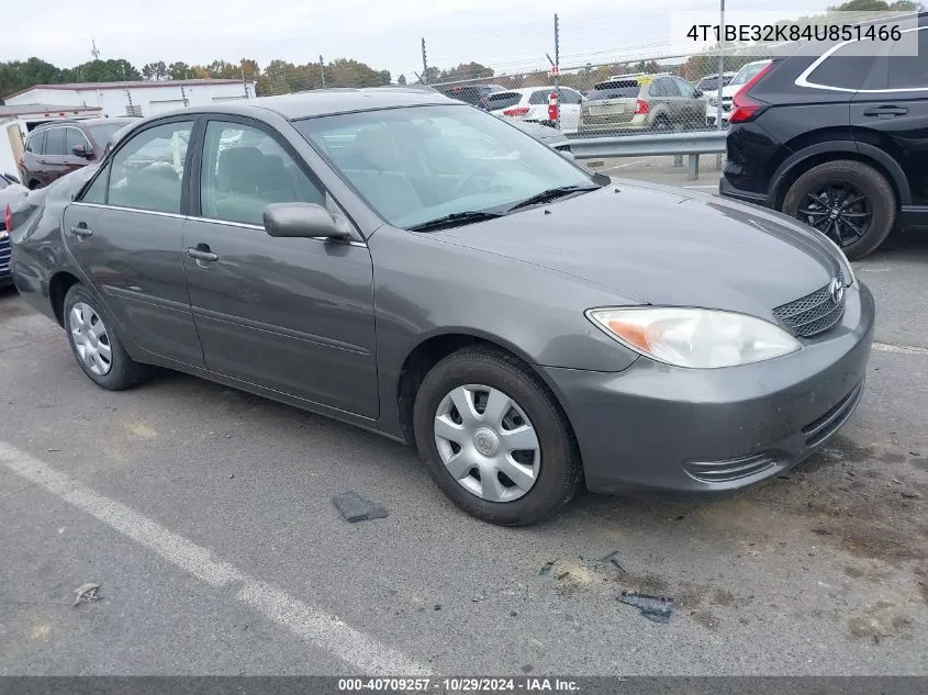 2004 Toyota Camry Le VIN: 4T1BE32K84U851466 Lot: 40709257