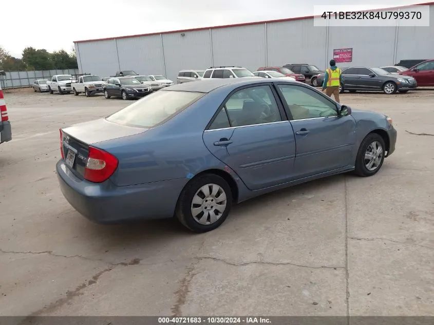 2004 Toyota Camry Le VIN: 4T1BE32K84U799370 Lot: 40721683