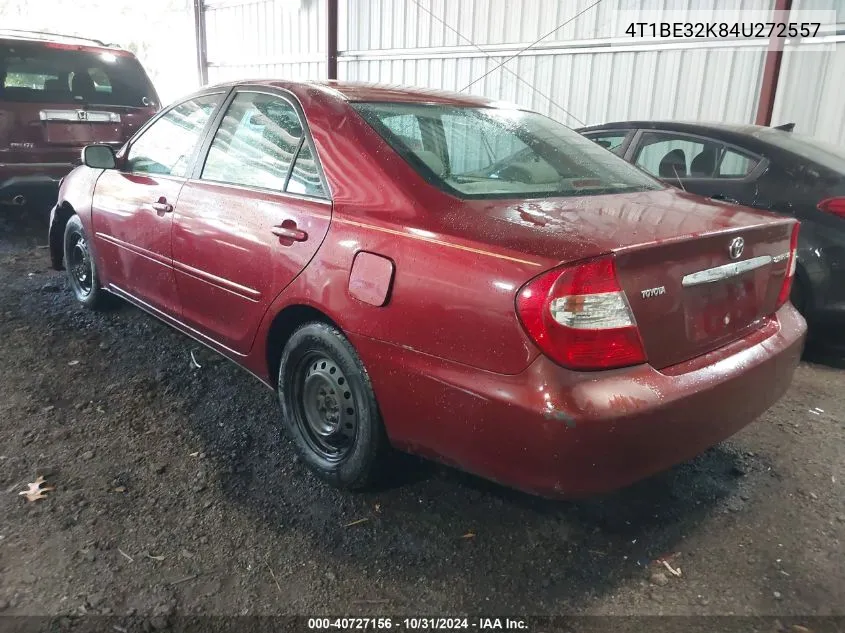 2004 Toyota Camry Le VIN: 4T1BE32K84U272557 Lot: 40727156