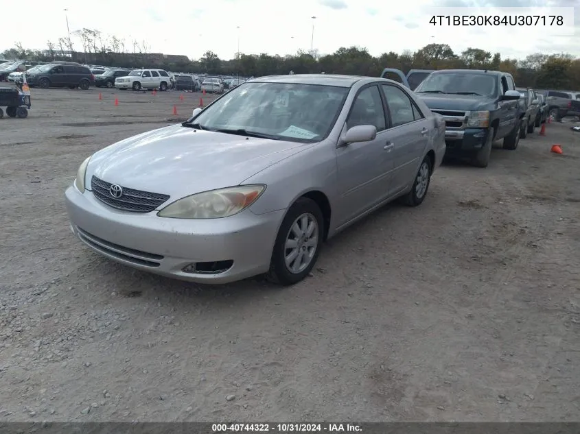 2004 Toyota Camry Xle VIN: 4T1BE30K84U307178 Lot: 40744322