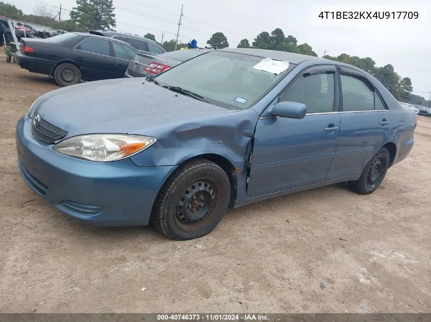 2004 Toyota Camry Le VIN: 4T1BE32KX4U917709 Lot: 40746373