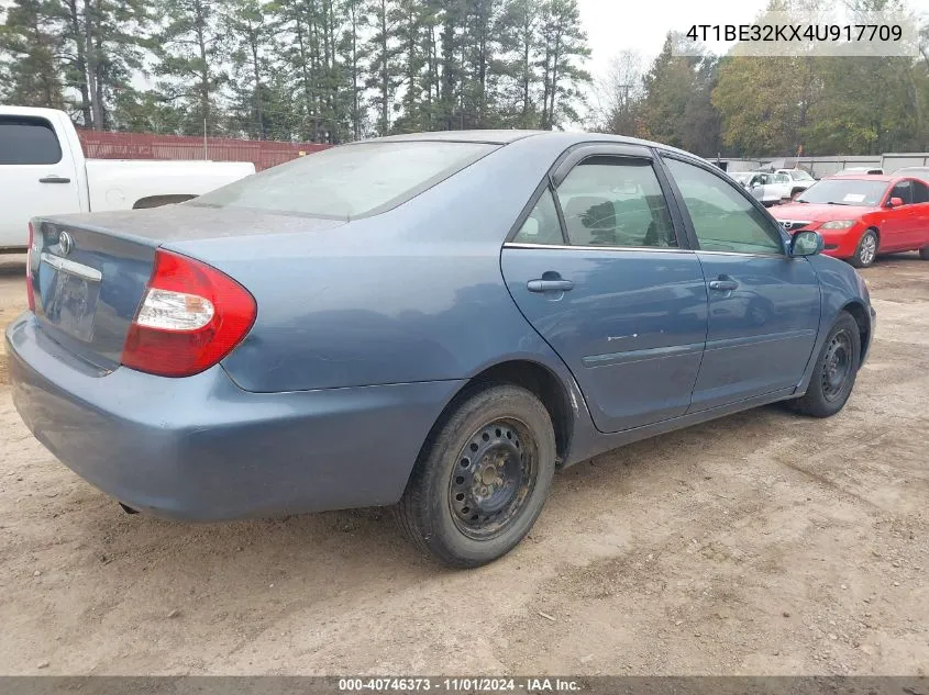 2004 Toyota Camry Le VIN: 4T1BE32KX4U917709 Lot: 40746373