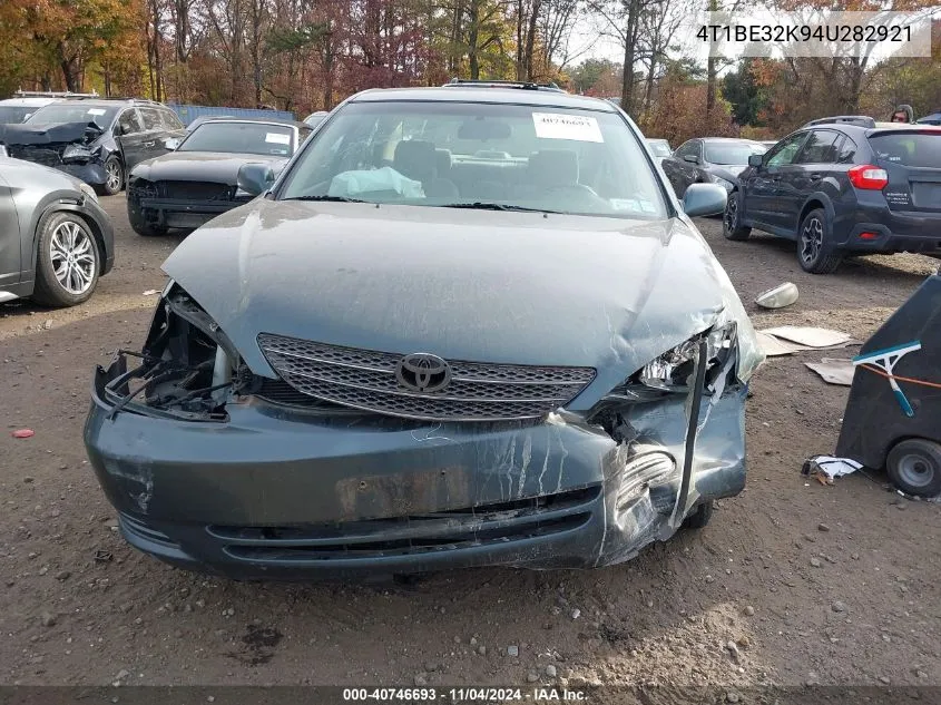 2004 Toyota Camry Le/Xle/Se VIN: 4T1BE32K94U282921 Lot: 40746693