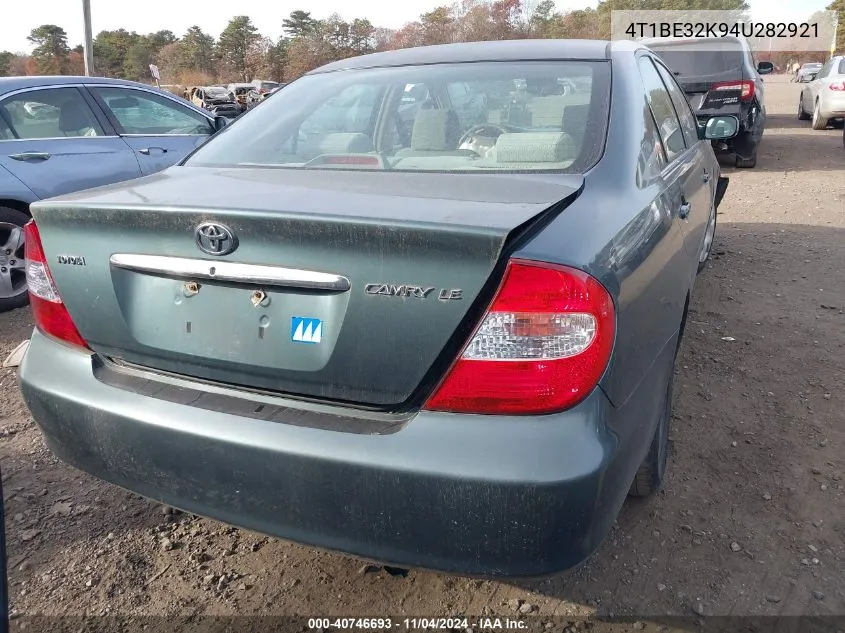 2004 Toyota Camry Le/Xle/Se VIN: 4T1BE32K94U282921 Lot: 40746693