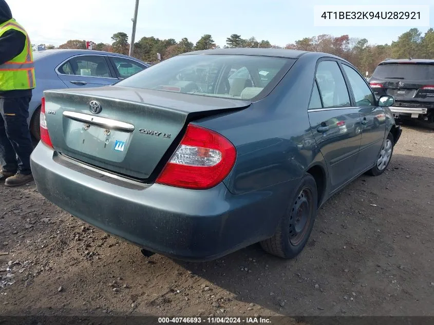 2004 Toyota Camry Le/Xle/Se VIN: 4T1BE32K94U282921 Lot: 40746693