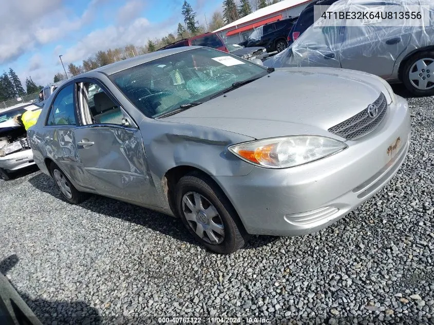 2004 Toyota Camry Le VIN: 4T1BE32K64U813556 Lot: 40767322