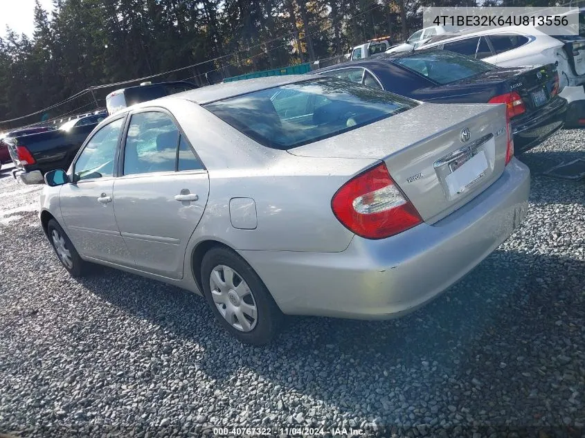 2004 Toyota Camry Le VIN: 4T1BE32K64U813556 Lot: 40767322