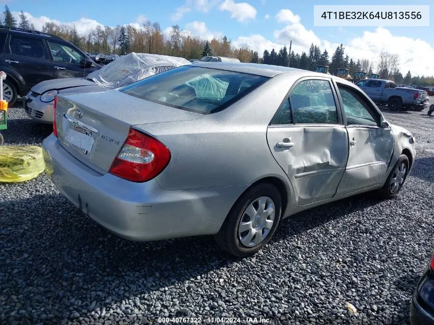 2004 Toyota Camry Le VIN: 4T1BE32K64U813556 Lot: 40767322