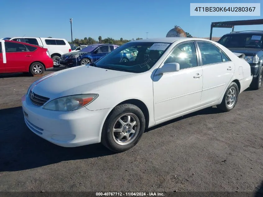 2004 Toyota Camry Le VIN: 4T1BE30K64U280367 Lot: 40767712