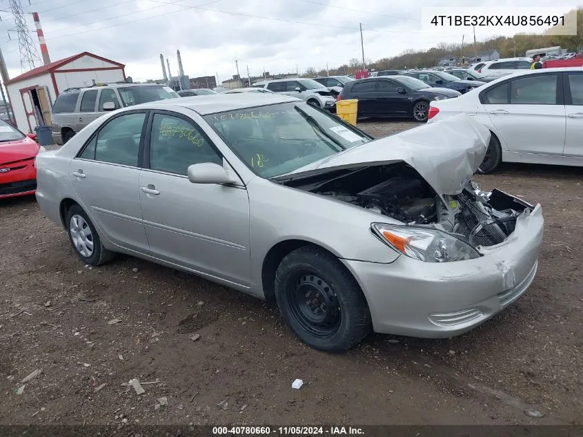 2004 Toyota Camry Le VIN: 4T1BE32KX4U856491 Lot: 40780660