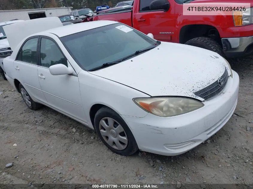 2004 Toyota Camry Le VIN: 4T1BE32K94U284426 Lot: 40797790