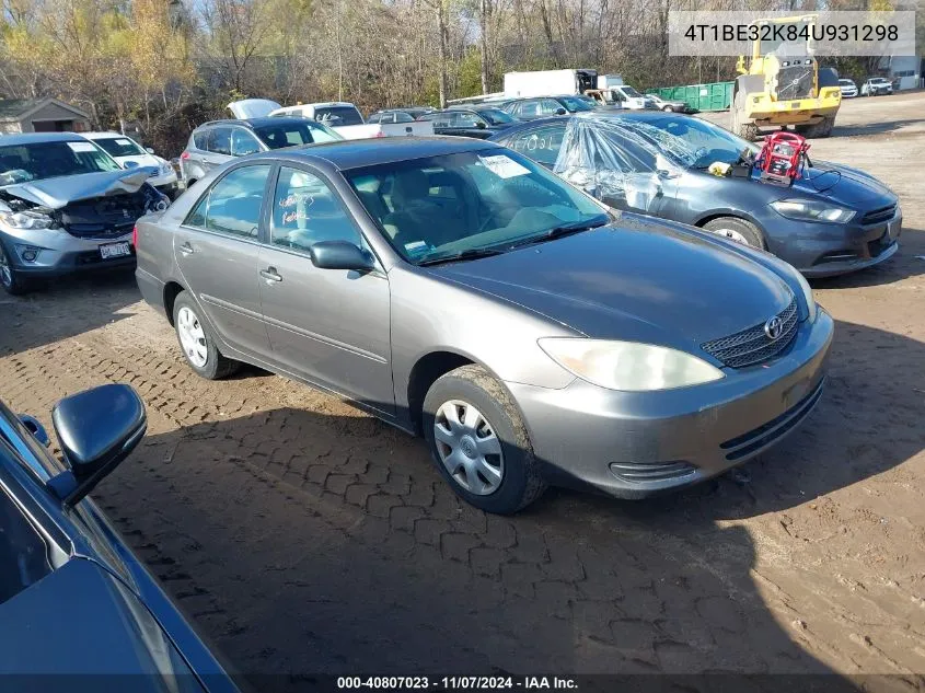 4T1BE32K84U931298 2004 Toyota Camry Le