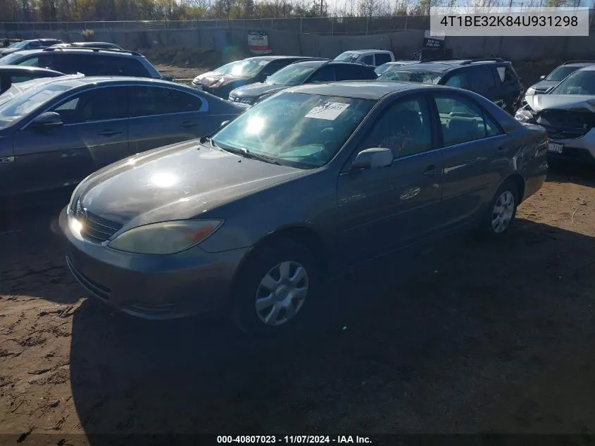 4T1BE32K84U931298 2004 Toyota Camry Le