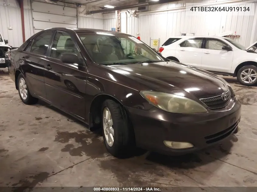 2004 Toyota Camry Se VIN: 4T1BE32K64U919134 Lot: 40808933