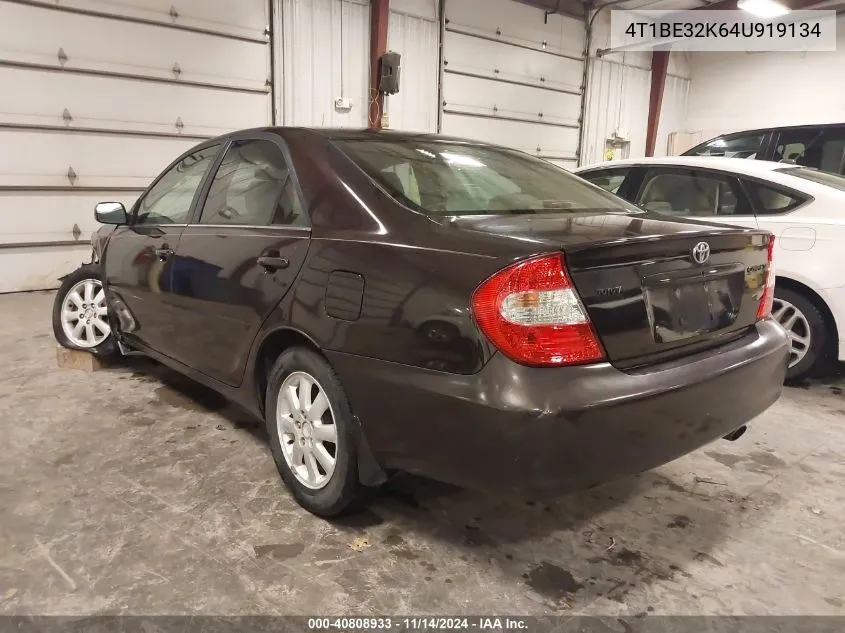 2004 Toyota Camry Se VIN: 4T1BE32K64U919134 Lot: 40808933