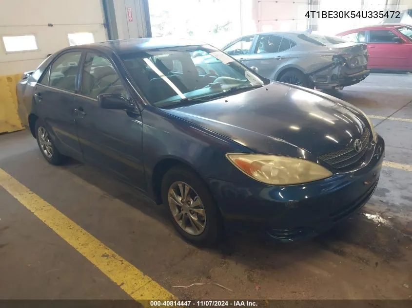 2004 Toyota Camry Le VIN: 4T1BE30K54U335472 Lot: 40814447