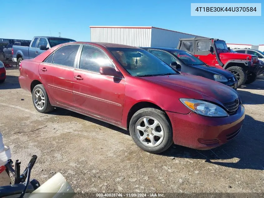 2004 Toyota Camry Le VIN: 4T1BE30K44U370584 Lot: 40828746