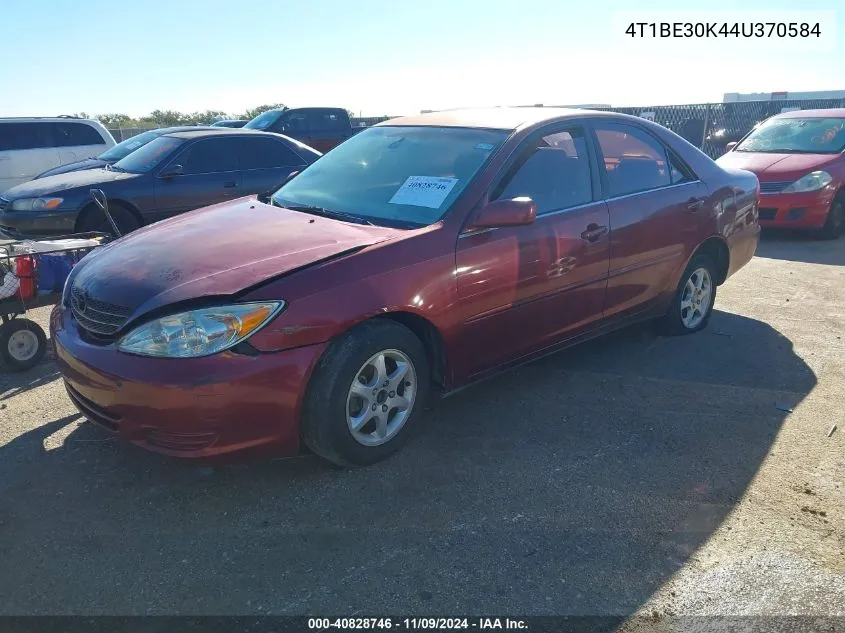 2004 Toyota Camry Le VIN: 4T1BE30K44U370584 Lot: 40828746