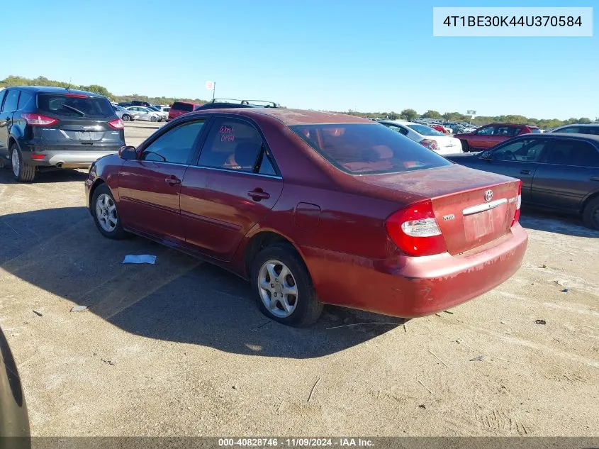 2004 Toyota Camry Le VIN: 4T1BE30K44U370584 Lot: 40828746