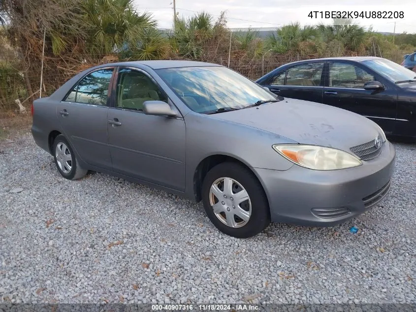 2004 Toyota Camry Le VIN: 4T1BE32K94U882208 Lot: 40907316