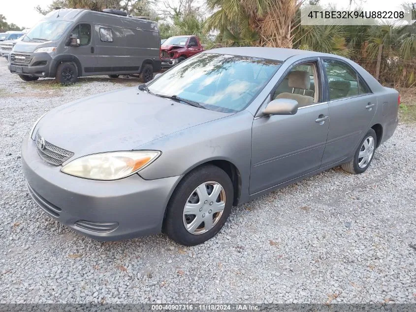 2004 Toyota Camry Le VIN: 4T1BE32K94U882208 Lot: 40907316